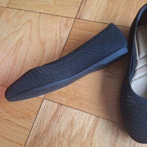 FLAT BALLET BLACK SHOES KELLY & KATIE